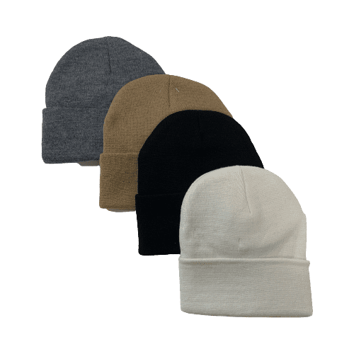 plain beanie solid color knit beanie can be worn cuffed or uncuffed ...